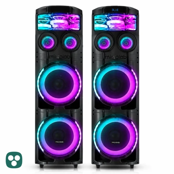 قیمت و خرید اسپیکر خانگی دو تکه میکرولب مدل DJ_V400-3D-light پارسیان هوم