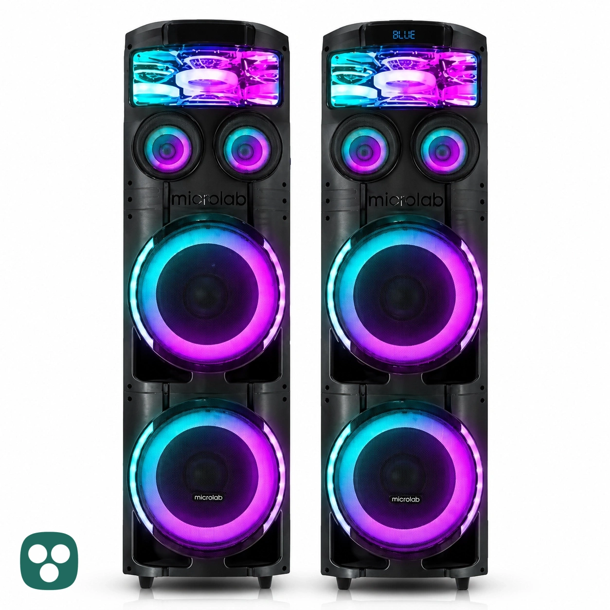 اسپیکر خانگی دو تکه میکرولب مدل DJ_V400 3D light